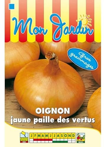 Sachet de graines de Oignon jaune Paille des Vertus GROS GRAMMAGE - 12 g - légume racine - LES GRAINES BOCQUET