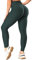 RIOJOY Damen Push Up Leggings - High Waist Anti Cellulite Leggins Scrunch Butt Po Lifting Sporthose Yogahose, Dunkelgrün L