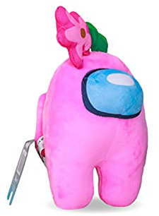Among Us Plush Buddies AU7014 - Peluche di peluche, 20 cm, colore: Rosa