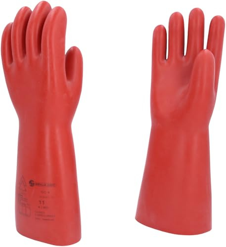 KS Tools 117.0082 Elektriker-Schutzhandschuh mit mechanischem Schutz | Größe 11 | Klasse 4 [36.000 V] | rot