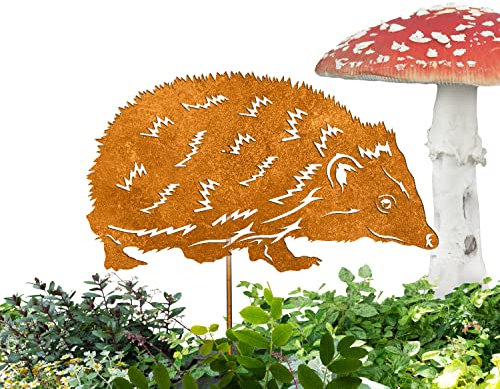Terma Stahldesign Edelrost Igel., Handmade Germany, tolle gartendeko aus Rost-Metall, deko rostoptik, Rostfiguren Tiere, rostfiguren Garten, Rostdeko