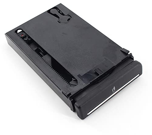 Riloer Portavasos de coche ABS, negro mate o enchapado, volante a la izquierda o volante a la derecha, 8E1862534H 8E2862534L, compatible con Audi A4 B6 B7 2001-2008