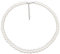 LIHELEI Perlenkette, 8mm Pearl Necklace, Silber Imitation Perle Halskette Damen, Pearl Orb Choker, Perlenkette für Herren, Hochzeit Braut Schmuck Accessoires -38cm Länge