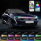 Auto Led Lichter, 12V Auto Motorhaube Lichtstreifen wasserdicht RGB Mehrfarbig Fernbedienung Tagfahrlicht dekorative Beleuchtung, Auto-Streifen-Licht mit APP-Fernbedienung für Autos, SUVs, LKWs