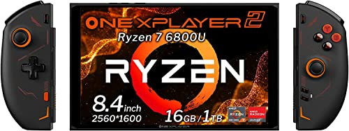 1 ONE-NETBOOK ONEXPLAYER PC portátil de 2-8.4 pulgadas 2560 x 1600 IPS 5 en 1 Windows11 Laptop Pocket Game Work Tablet (negro, AMD R7-6800U 16GB/1TB)