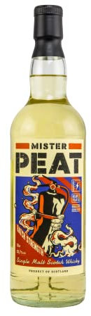 Mr Peat Supercharged Single Malt Scotch Whisky - Whiskey Scozzese Torbato, 53,7%, Bottiglia in Vetro da 70cl