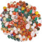 SOSMAR - 300g Buntes Edelsteine Trommelsteine Set - Natur Achat Kristall Halbedelsteine Kieselsteine für Aquarium Blumentopf Schatzsuche Schmuckherstellung Deko Steine