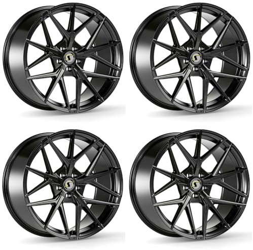 4x Schmidt Felgen ZAYN 9.0Jx20 ET45 5x112 SatinBlack kompatibel mit VW Touran MKII Typ 5T