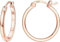 Dochais Gold Hoop Ohrringe für Frauen 14K Echtgold vergoldet Reifen mit 925 Sterling Silber Post Rose Gold 20mm