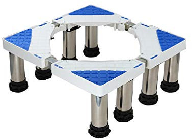 Soporte de base ajustable para lavadora, resistente, 4/8/12 pies, base para secadora, altura universal de rejilla alta, 24-27 cm, pedestales y marcos para lavadora, frigorífico, congelador, base