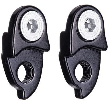 YdseozOA 2PCS Mountainbike Schaltwerk Aufhänger Extender Verlängerung Rahmen Getriebe Schwanz Haken Extender MTB Rennrad Radfahren Fahrrad Zubehör (schwarz)