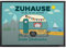 Herz & Heim® Personalisierte Fußmatte für Camper mit Campingwagen Motiv 60 cm x 40 cm (B/H)