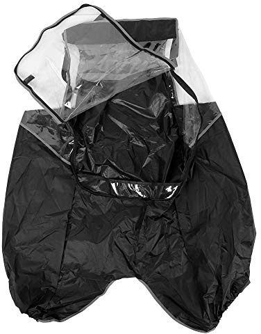 Xcello Bike Cover, Children Bicycle Raincoat Bike Rain Cover, Multifunction Bike Back Seats Bicycle Covers for Rain Sun UV Dust Protection(30cm-Black)