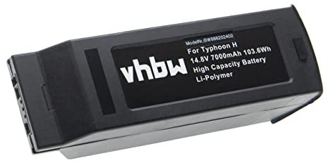 vhbw Akku Ersatz für Yuneec YUNH105, YUNTYH105 für Drohne Multicopter Quadrocopter (7000 mAh, 14,8 V, Li-Polymer)