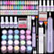 SAVILAND Dip Powder Nail Kit with Drill: 20Colors Dip Powder with VE & Castor Oil Dip Base Activator Top for Ombre French Nail Art Summer Manicure Salon