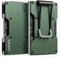 VULKIT Porte Carte Homme avec Pince à Billets Portefeuille Metallique Porte Carte Femme RFID Anti Piratage Porte Carte Bancaire Rigide, Vert