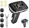 Reifendruckkontrollsystem, Auto TPMS Reifendruckkontrollsystem Zigarettenanzünder-Display mit 4 Externen Reifendrucksensor und 6 Alarmmodi, 0-50 PSI