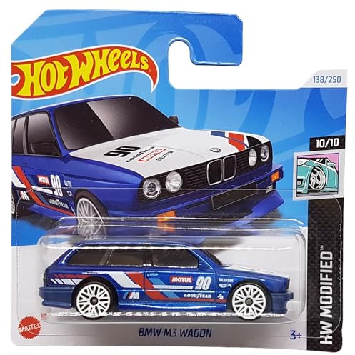 Hot Wheels - BMW M3 Wagon - HW Modified 10/10 - HRY67 - Short Card - Motul - Good Year - BILSTEIN - dunkelblau metallic - Mattel 2024-1:64
