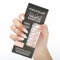Anglicolor Ongles à pression,ongles à pression à pointe ombrée, ongles à pression courts, ongles courts en amande, 30 faux ongles en gel souple en 15 tailles, kit de faux ongles (A110, 30 unités)