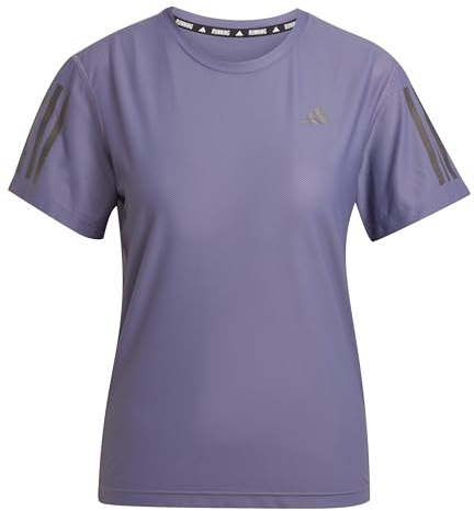 adidas Women's Own The Run Base Tee, Preloved Violet, XL
