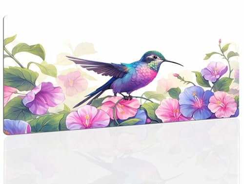 Tapis de Souris Bird, Tapis Souris XXL, 1600x800x4mm Tapis de Bureau Gaming AntidéRapant, Tapis Bureau étanche, sous-Main pour Clavier et Souris, Mouse Pad Mat, pour Gamer, Ordinateur, Pc 403