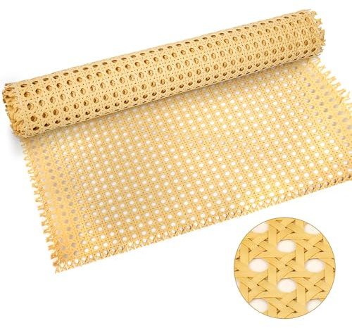 Ratan Rollo Mimbre, PE Rollo de Ratán, 40 * 100cm Cincha de Ratán, Mimbre Rollo, Ratán Rollo PE Resistente Agua, para Tapizar sillas ratan, Decoración del Hogar