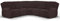 MINGPINHUIUS Sofabezug L Form Stretch Sofabezug aus Samt für 5 Sitzer Ecksofa, Anti Rutsch Sofa Überzug L Form Dicker weicher waschbarer Möbelschutz (Dunkelbraun, 5 Sitzer)