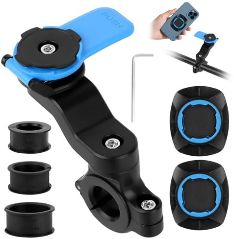 Soporte para teléfono de motocicleta, soporte para Smartphone para manillar de motocicleta, Universal Handlebar Mount Soporte de teléfono móvil para bicicleta, para smartphone de 4,7 a 7,2 pulgadas