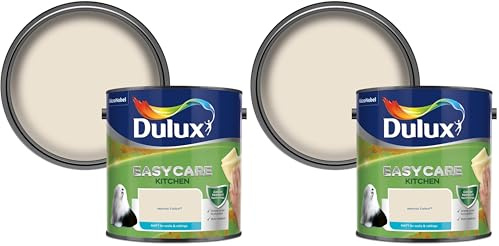 Dulux Easycare Kitchen Matt Emulsion Paint For Walls And Ceilings - Natural Calico 2.5 Litres (Pack of 2)