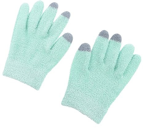 BATHVEVE 1paar Moisturizing Gels Handschuhe Für Erwachsene Touchscreen-fähige Spa-handschuhe Für Trockene Rissige Hände Feuchtigkeitsspendend Für Hautpflege Und Hand Spa Herbstgrün