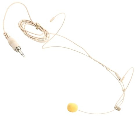 Vaguelly Omnidirektionales Einzel-ohrbügelmikrofon Mit Schraubverschluss-anschluss Sender Headset Für Präsentationen Auftritte Reden