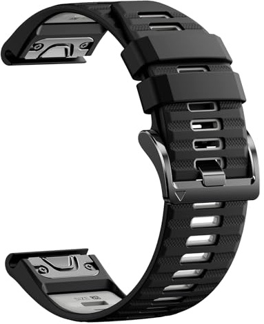 Cinturino Compatibile con Garmin Fenix 7X/7X Pro 6X/6X Pro/5X/5X Plus,Cinturino in Silicone per Garmin Fenix 3/8/8 Pro 51mm, Instinct 2X/3 50mm,per Epix Pro (Gen 2) 51mm,Quatix 3