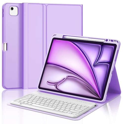 JADEMALL Tastiera per iPad Air 13 M4/M3/M2 2026/2025/2024 | Italiano QWERTY Tastiera Bluetooth Magnetica Staccabile per iPad Air 13 Pollici M2/M3/M4 2024/2025/2026, Viola Chiaro