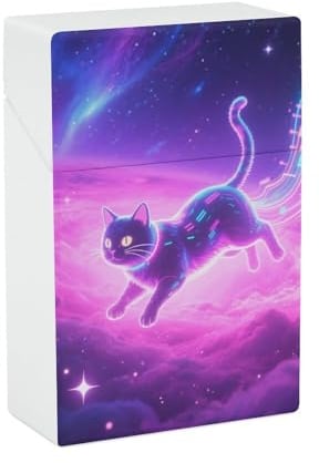 Zigarettenetui – Vapor Cat, stilvolle Zigarettenspitze aus Kunststoff für Damen und Herren, tragbarer, bruchsicherer Zigaretten-Organizer