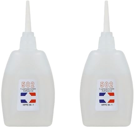 2PCS Grade Super Glue for Cuts,Super Glue Strong Quick-Drying 502 Heat-Resistant Waterproof Multi-Purpose,502 Glue Instant Ultra Strong Adhesive,Shoe Glue Sole Repair,Wood Glue,30g*2