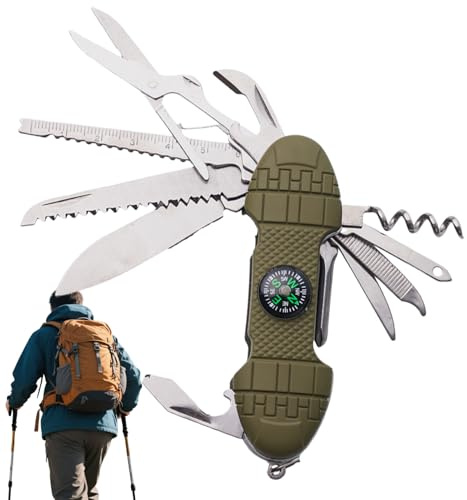 manhegari Taschenwerkzeug - Multifunktionaler Flaschenöffner - Camping Mit Schraubendreher - Für Wandern, Jagen, Outdoor, Angeln, Fahrradreparatur, Männer, Vater, Ehemann Und Freund