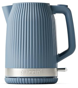 Guzzini, Sous Chef, Elektrischer Wasserkocher, 1,7 l, automatische Abschaltung, Kalkfilter, Basis 360°, Boil-Dry Schutz (Navy Blue)