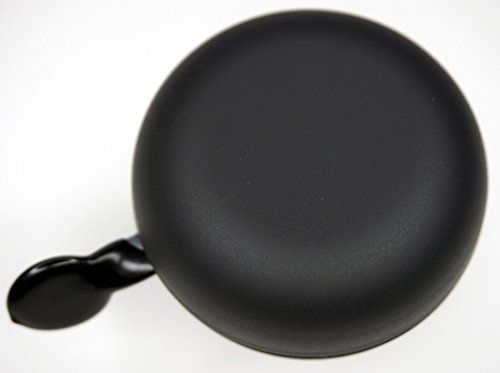 CBK-MS Ding Dong Fahrrad Glocke Schwarz matt Ø 80mm XXL 2-Klang Fahrradklingel Fahrradglocke cc