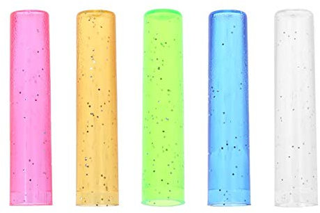 MIKI-Z 6Pcs Nette Bleistift-Kappen-Hülsen-Abdeckungs-Extender-Plastikschutz-Schulbedarf Neu