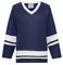 EALER H400 Series Blank Eishockey Übungstrikot League Jersey Teamtrikot, Marineblau/Weiß, 3X-Groß