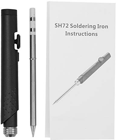 DC12-24V 65W Soldering Iron Tip, Control Handle, Replacement Welding Tip and Handle, SH72 Welder Accessory, Small Size, Full Front Sensor, Excellent Thermal Conductivity