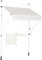 COSTWAY Toldos Exterior Terraza, Toldo Manual con Manivela y Resistente a la Intemperie, en Altura 200-300 cm, Toldos Exterior Terraza Enrollable para Balcón y Terraza (150 x 120 cm, Beige)