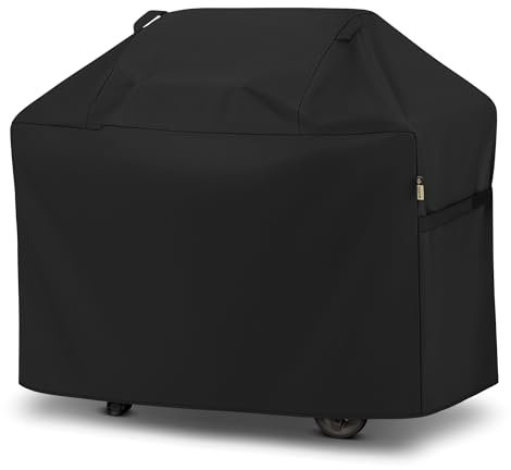 Arcedo BBQ Grill Cover, 53 Inch Heavy Duty Waterproof Grill Cover, Fade Resistant Outdoor Barbecue Gas Grill Cover, Durable and Convenient, Fits Weber Charbroil Nexgrill Napoleon and More Grill
