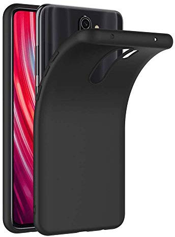 COPHONE® Cover per Xiaomi REDMI NOTE 8 PRO Cover Nero Silicone Case Redmi NOTE 8 PRO Molle di TPU Sottile Custodia per Xiaomi Redmi NOTE 8 PRO