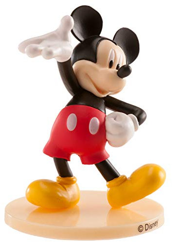 Dekora - Decoracion para Tartas con la Figura de Mickey Mouse de PVC con su Característica Pose de Bienvenida