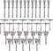 ATOPLEE Wire Brushes Set, 36PCS 1/8(3mm) Round Shank Wire Wheels Pen Brushes Set,Alloy Steel Crimped Wire Wheel for Cleaning Rust,Paint, Stripping and Abrasive, for Drill Attachment