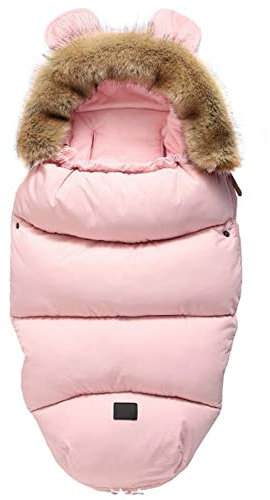 Dsoar Kinderwagen Fußsack Universal Winter Warm Baby Schlafsack Outdoor Wasserdicht und Winddicht, Geeignet für Kinderwagen, Buggy, Babybett