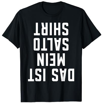 Salto Motiv Akrobatisch Trampolinturnen Trampolin springer T-Shirt