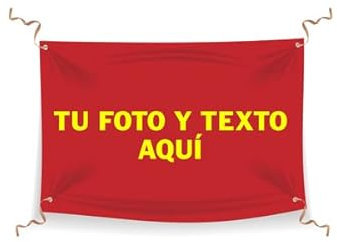 Bandera Personalizada con tu Foto y Texto preferido Bandera de España personalizada Bandera para futbol (70X100 cm)