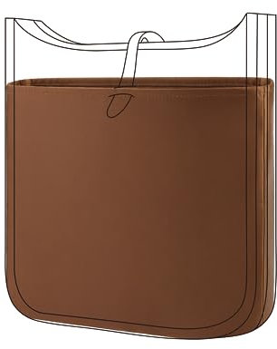 DGAZ Satin Organizer für Evelyne TPM 16, Handtaschen Einlage, Gold